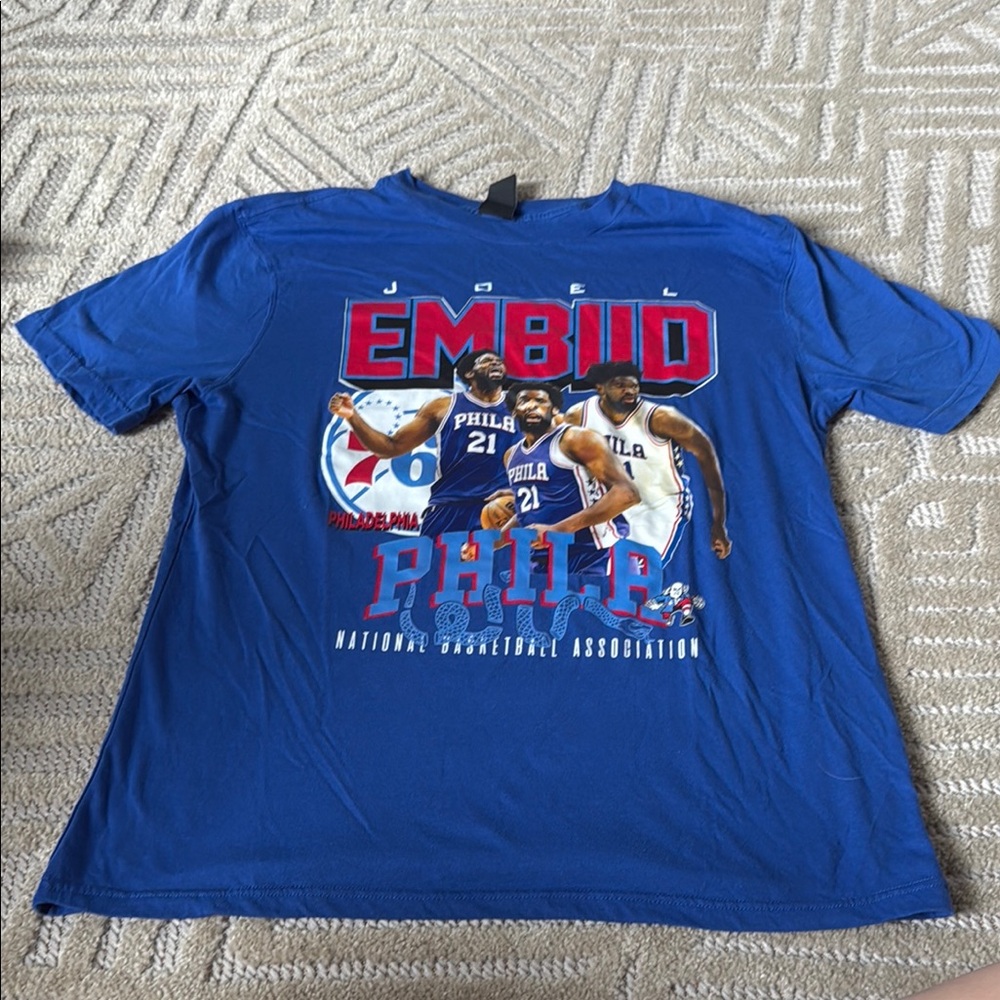 Blue Joel Embiid Graphic T-Shirt